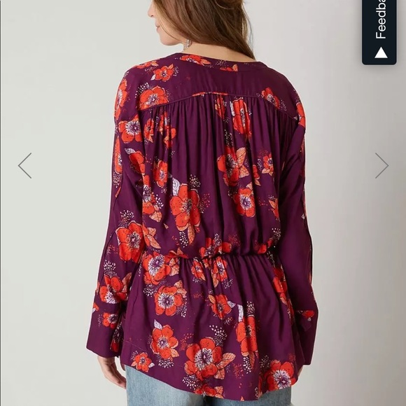 Free People Tuscan Dreams Printed Tunic in Turquoise - Picture 9 of 15